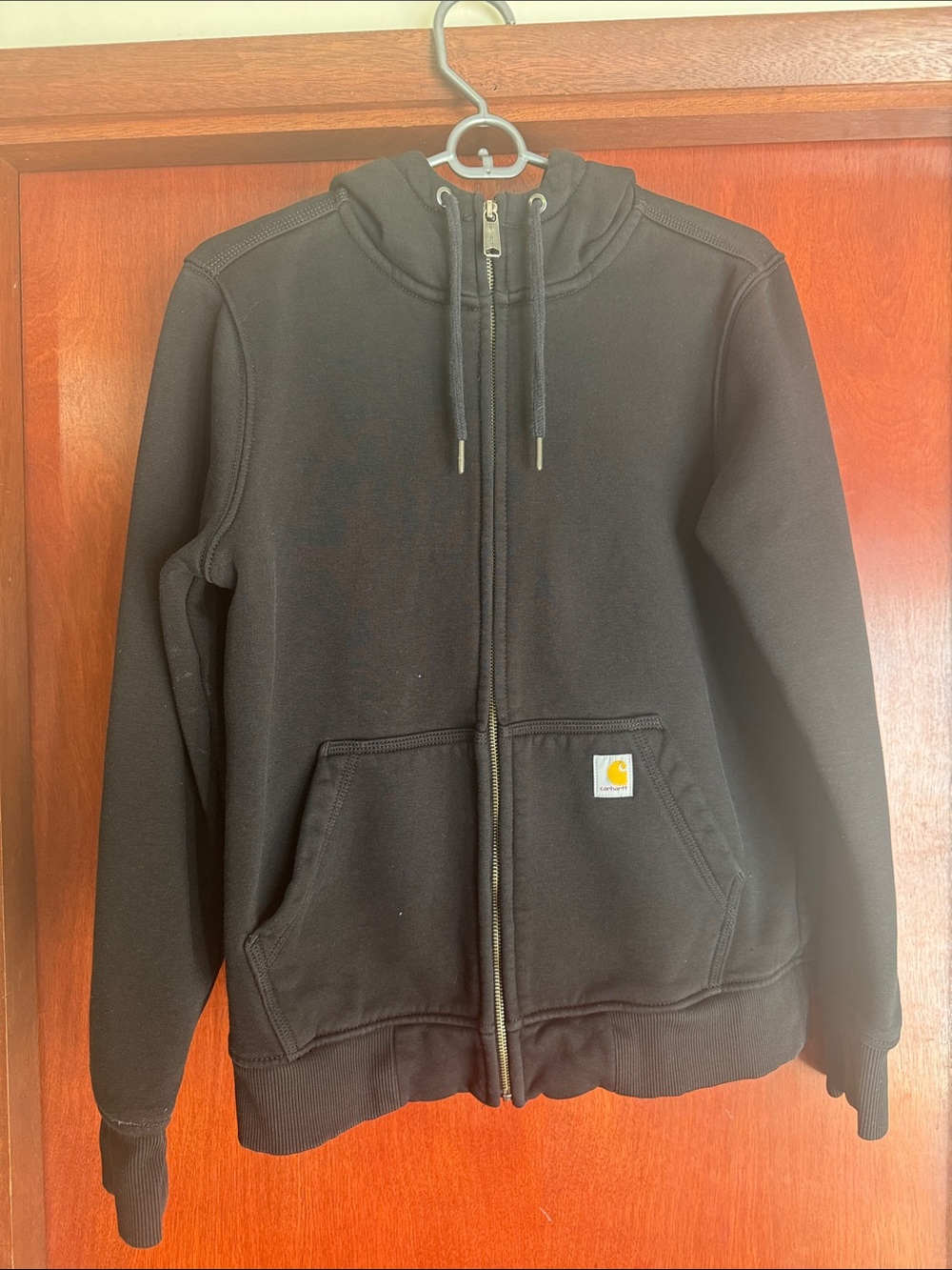 Carhartt Black Full-Zip Hooded Sweatshirt